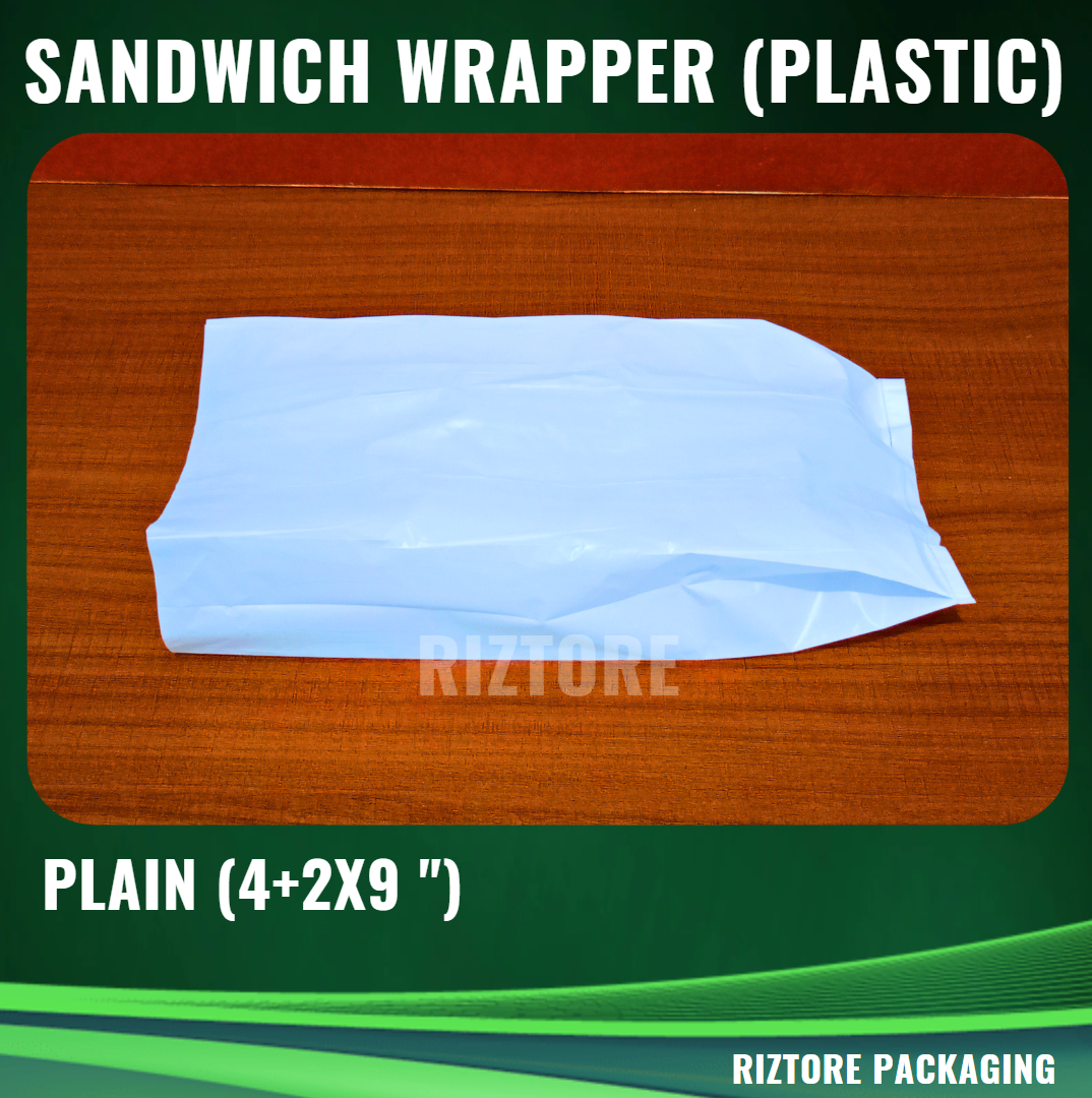 Rectangular Plastic Wrapper Sandwich Wrapper (Plastic) – Riztore Packaging