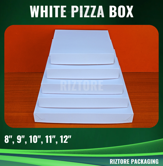 Pizza Box White/Brown