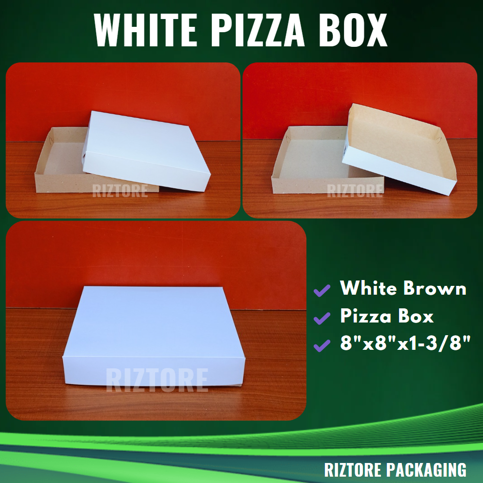 Pizza Box White/Brown