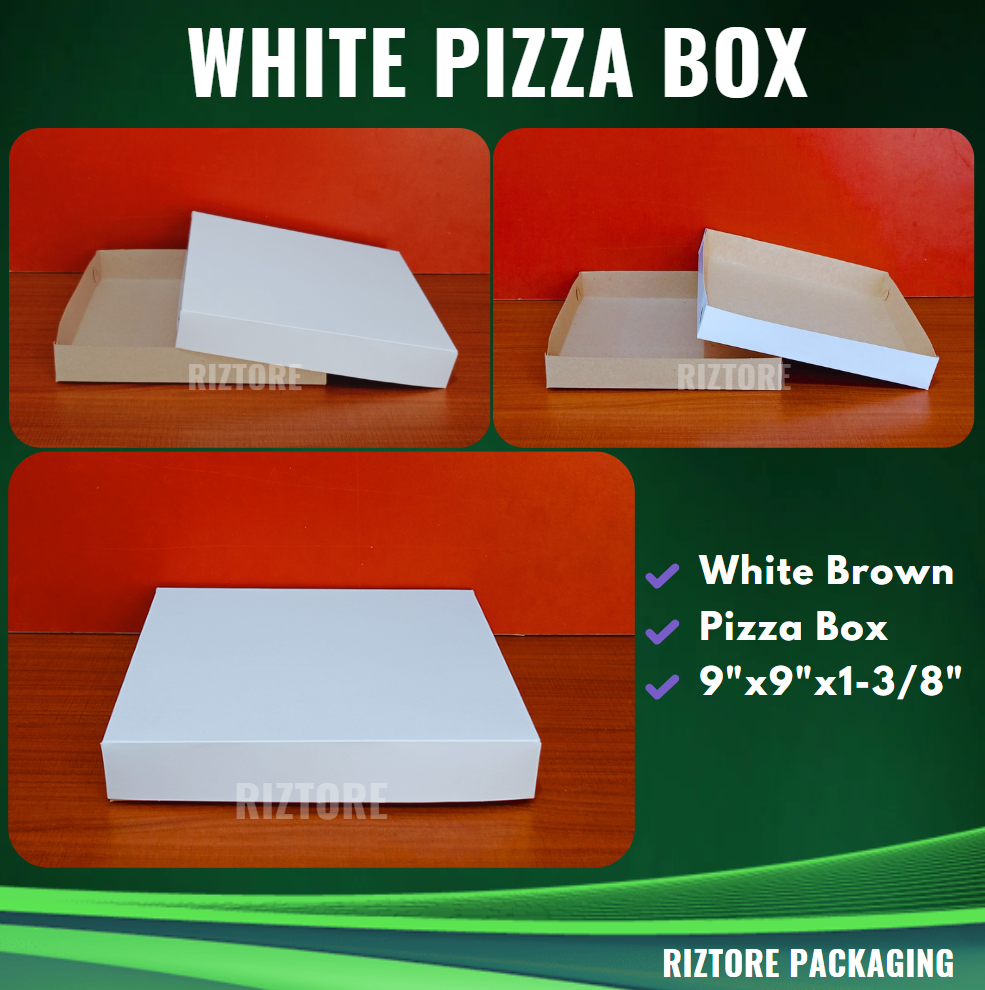 Pizza Box White/Brown