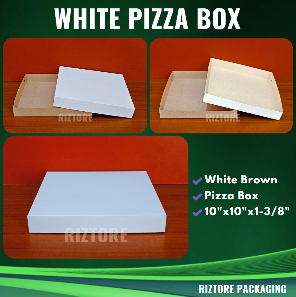 Pizza Box White/Brown