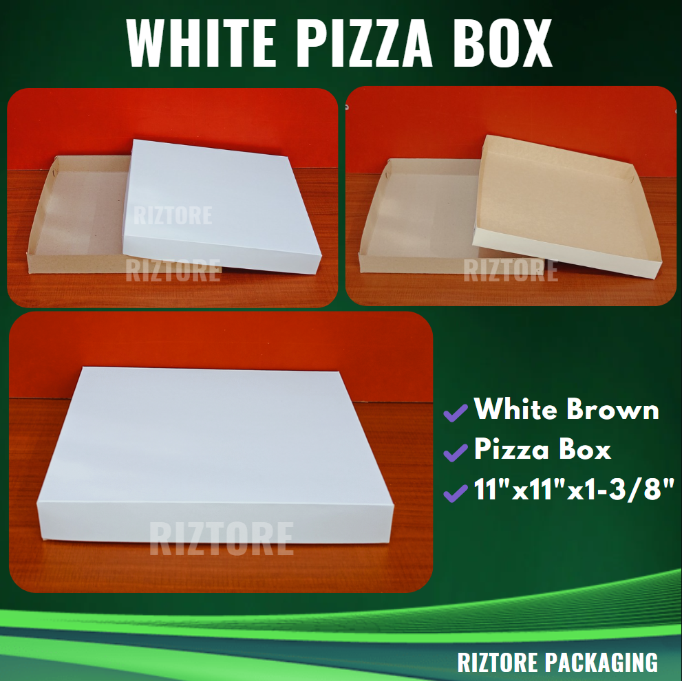 Pizza Box White/Brown