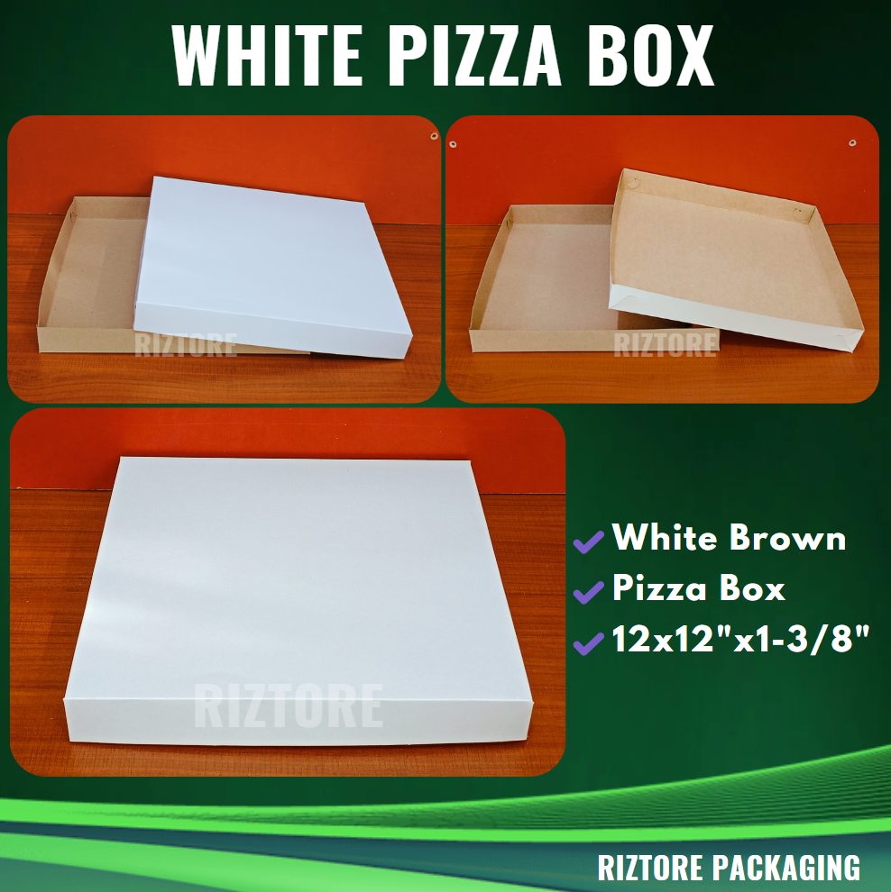 Pizza Box White/Brown