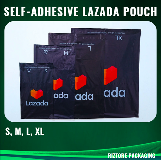 Black Pouch and Lazada Pouch Riztore Packaging