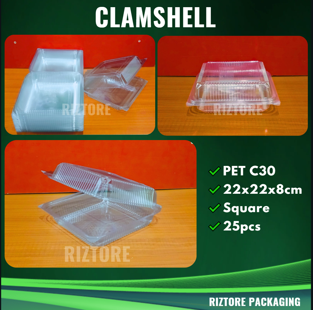 PET CLAMSHELL Containers 25 pcs