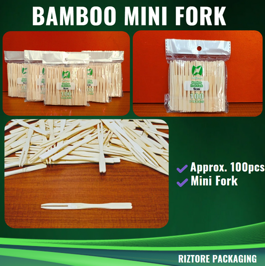 Bamboo Mini Fork (Fruit/Siomai Fork)