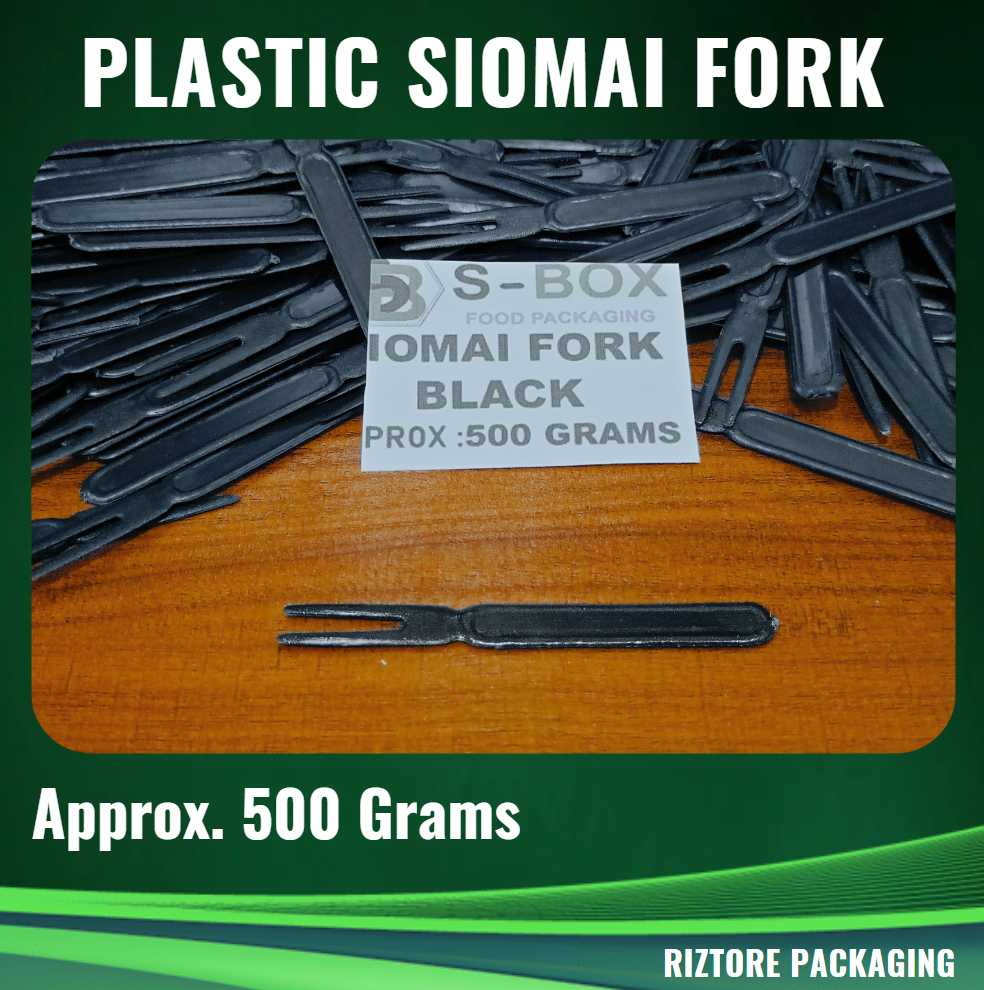 Plastic Siomai Fork Black 500grams