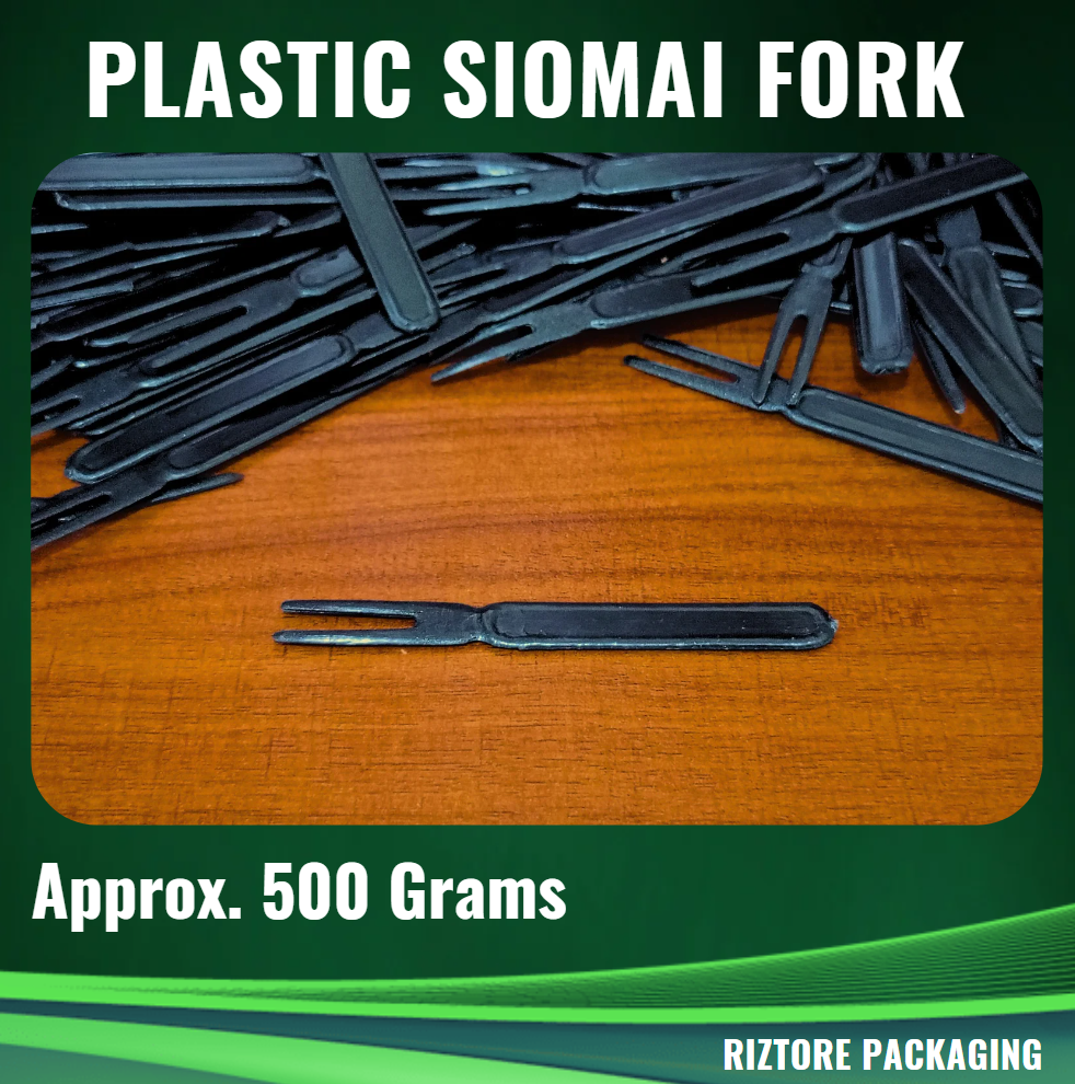 Plastic Siomai Fork Black 500grams