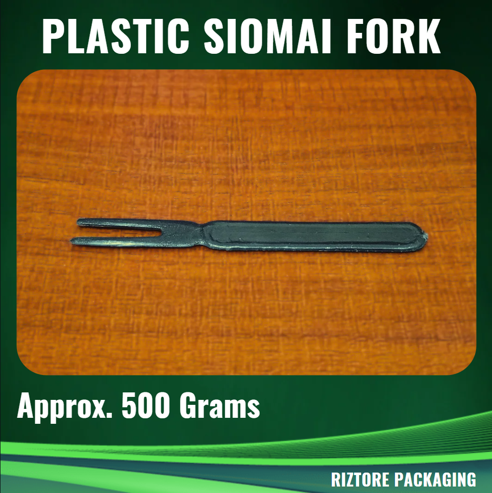 Plastic Siomai Fork Black 500grams