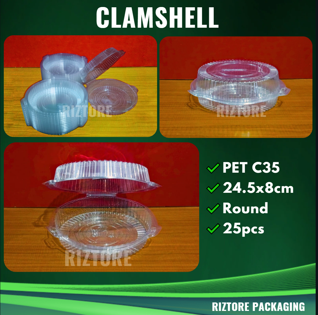 PET CLAMSHELL Containers 25 pcs