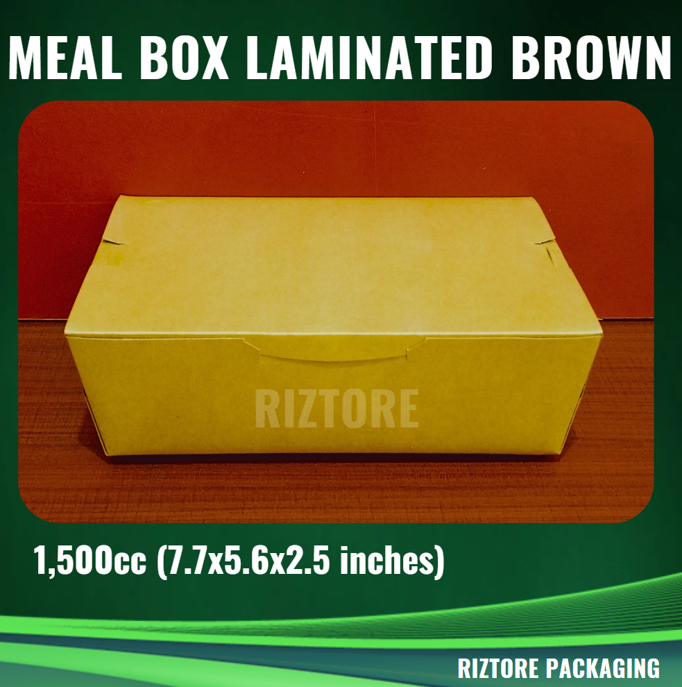 Mealbox Laminated Brown 700cc, 750cc, 1300cc, 1500cc