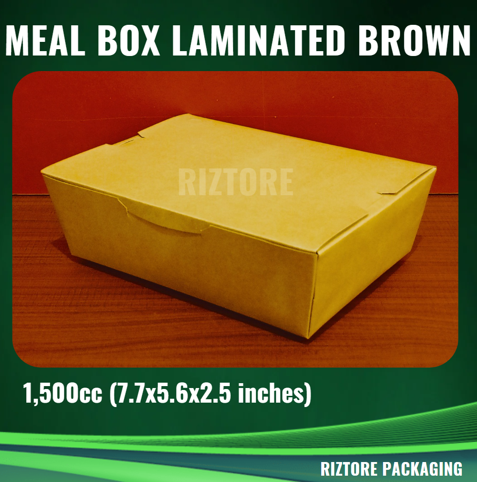 Mealbox Laminated Brown 700cc, 750cc, 1300cc, 1500cc