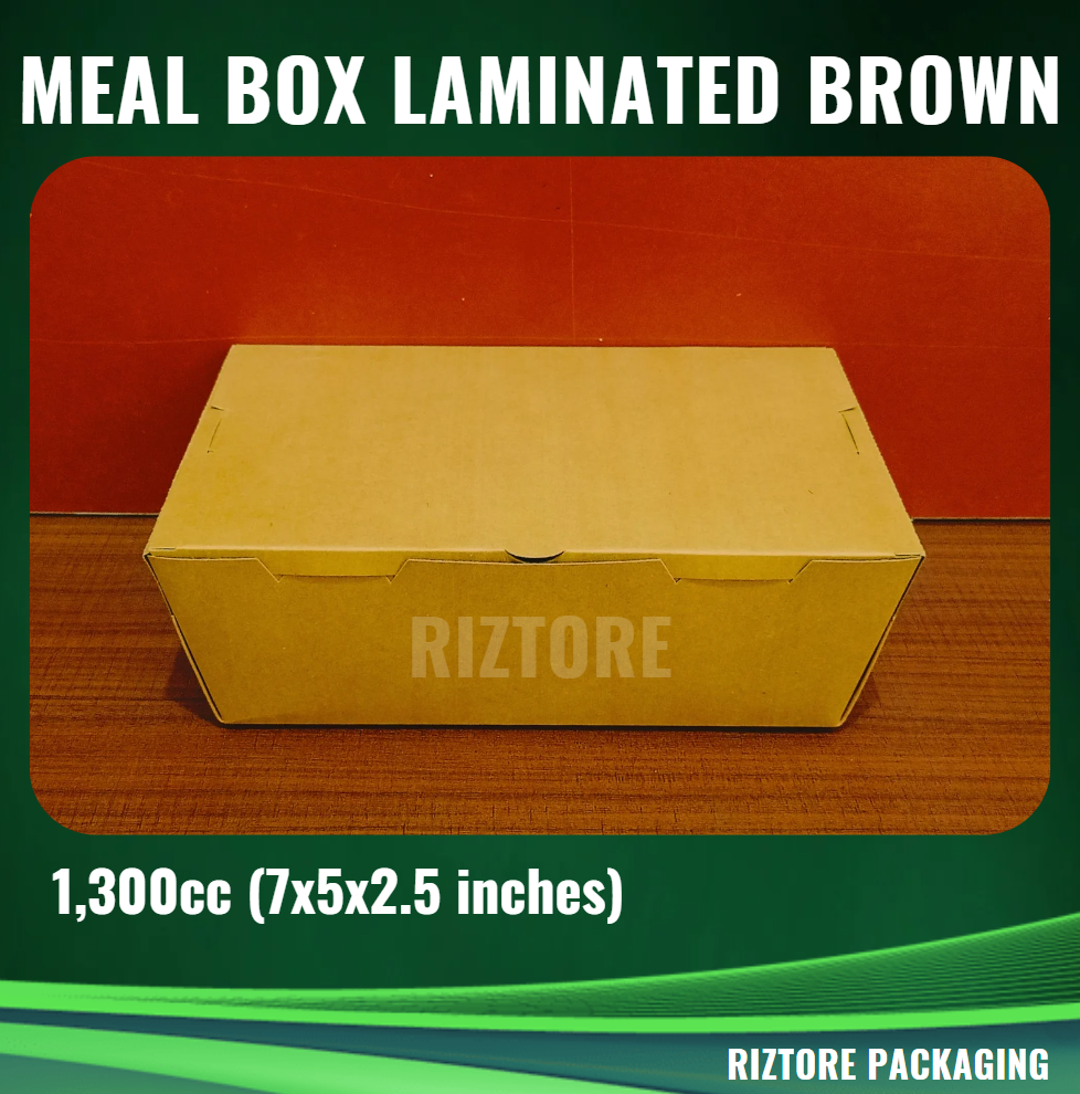 Mealbox Laminated Brown 700cc, 750cc, 1300cc, 1500cc