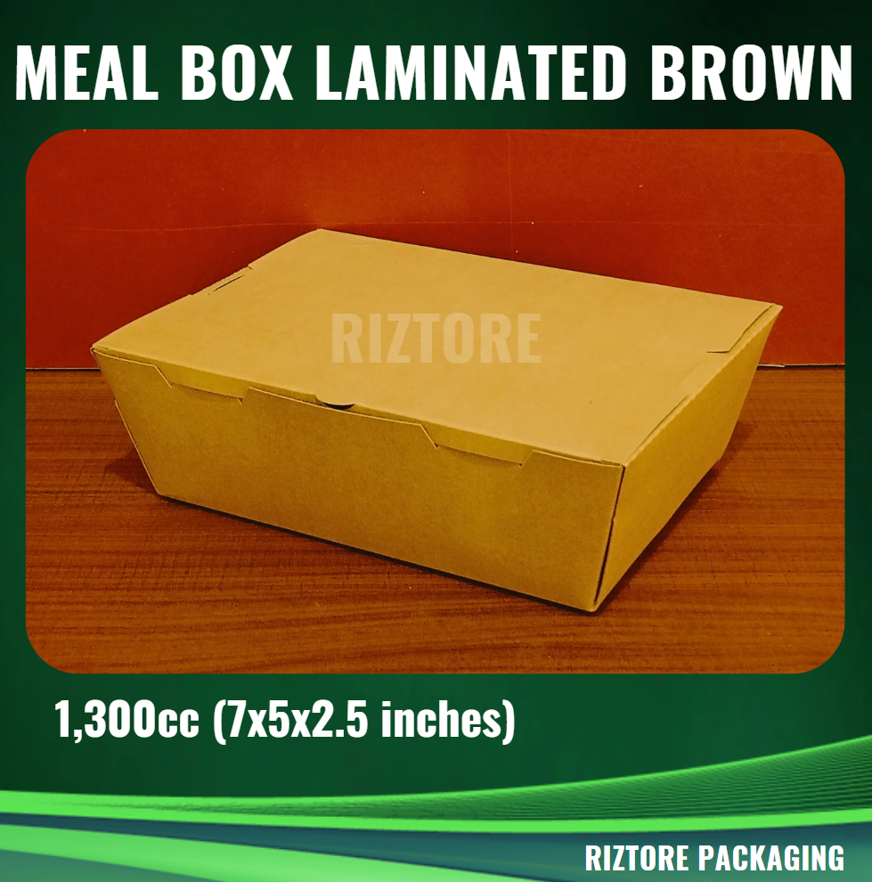 Mealbox Laminated Brown 700cc, 750cc, 1300cc, 1500cc