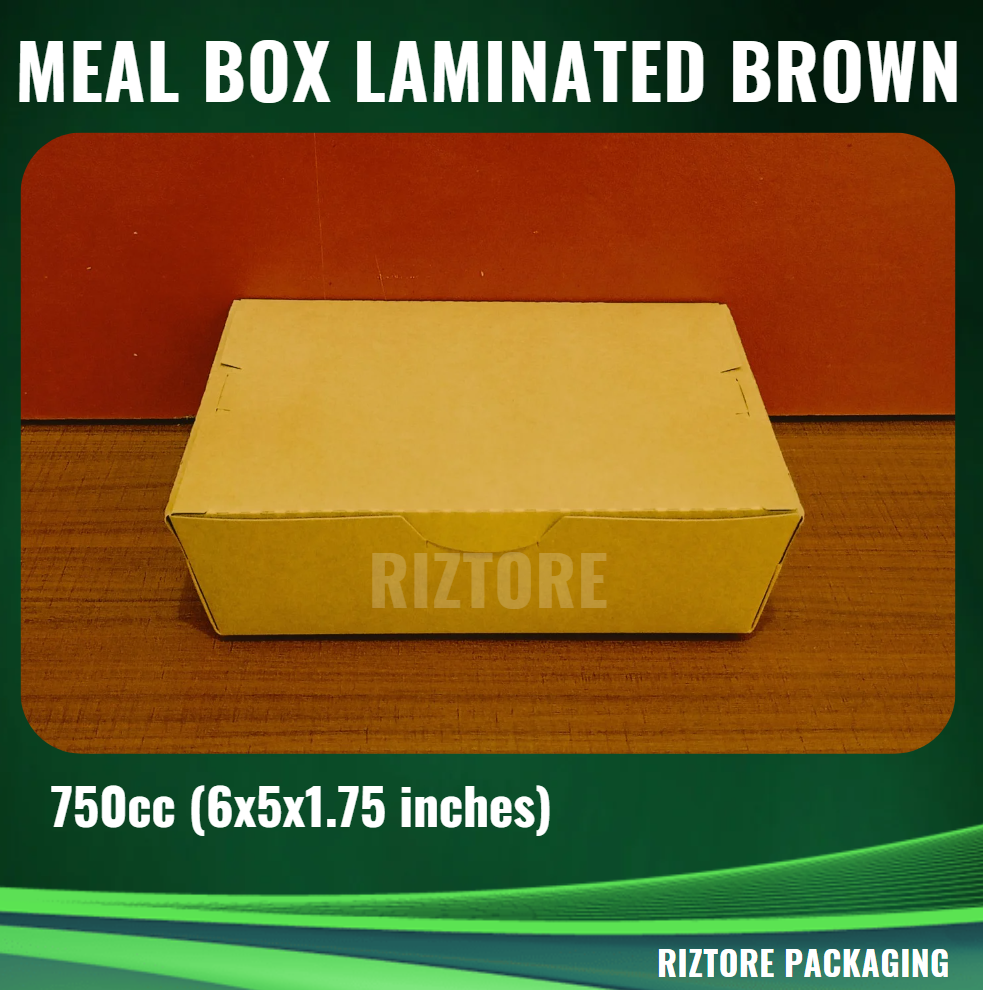 Mealbox Laminated Brown 700cc, 750cc, 1300cc, 1500cc