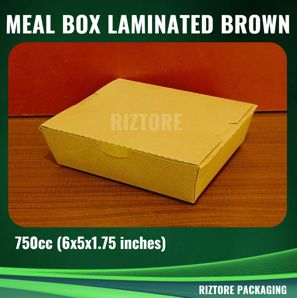 Mealbox Laminated Brown 700cc, 750cc, 1300cc, 1500cc