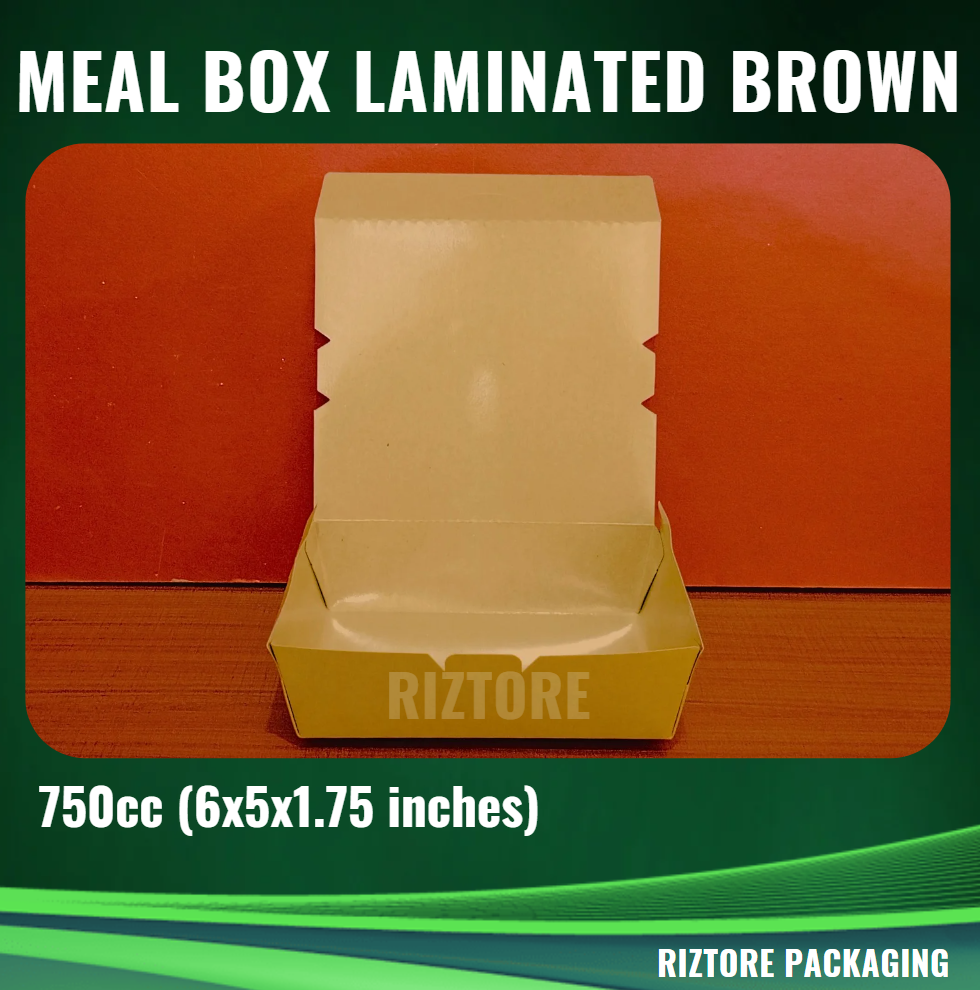 Mealbox Laminated Brown 700cc, 750cc, 1300cc, 1500cc