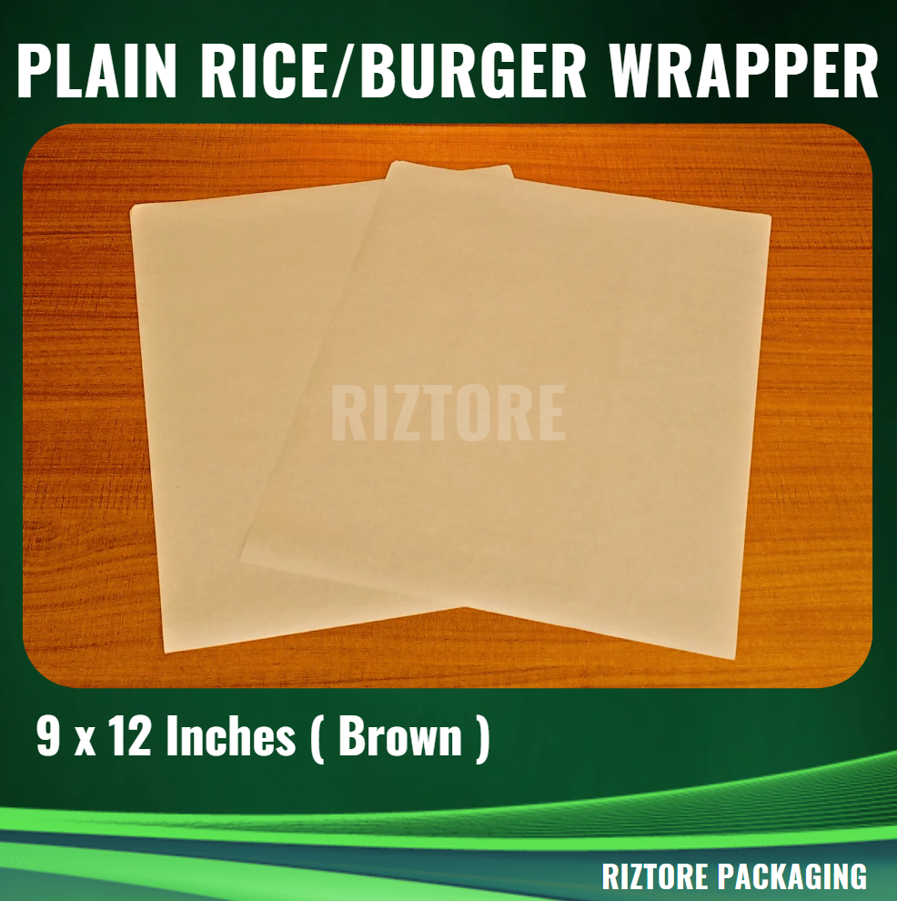 Greaseproof Kraft Paper (Rice Wrapper / Burger Wrapper / Food Liner)