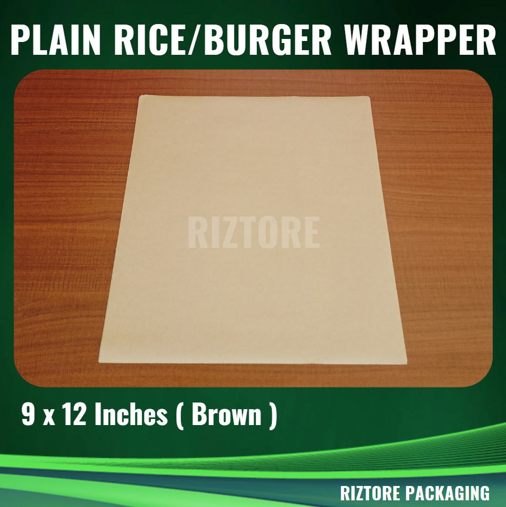 Greaseproof Kraft Paper (Rice Wrapper / Burger Wrapper / Food Liner)