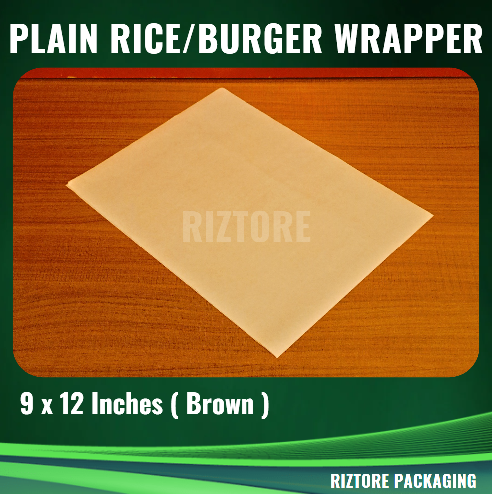 Greaseproof Kraft Paper (Rice Wrapper / Burger Wrapper / Food Liner)