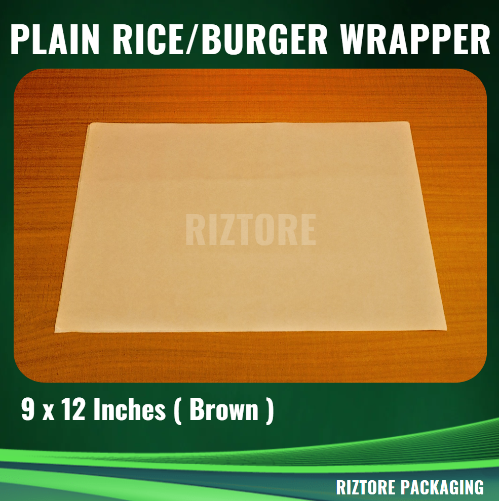 Greaseproof Kraft Paper (Rice Wrapper / Burger Wrapper / Food Liner)