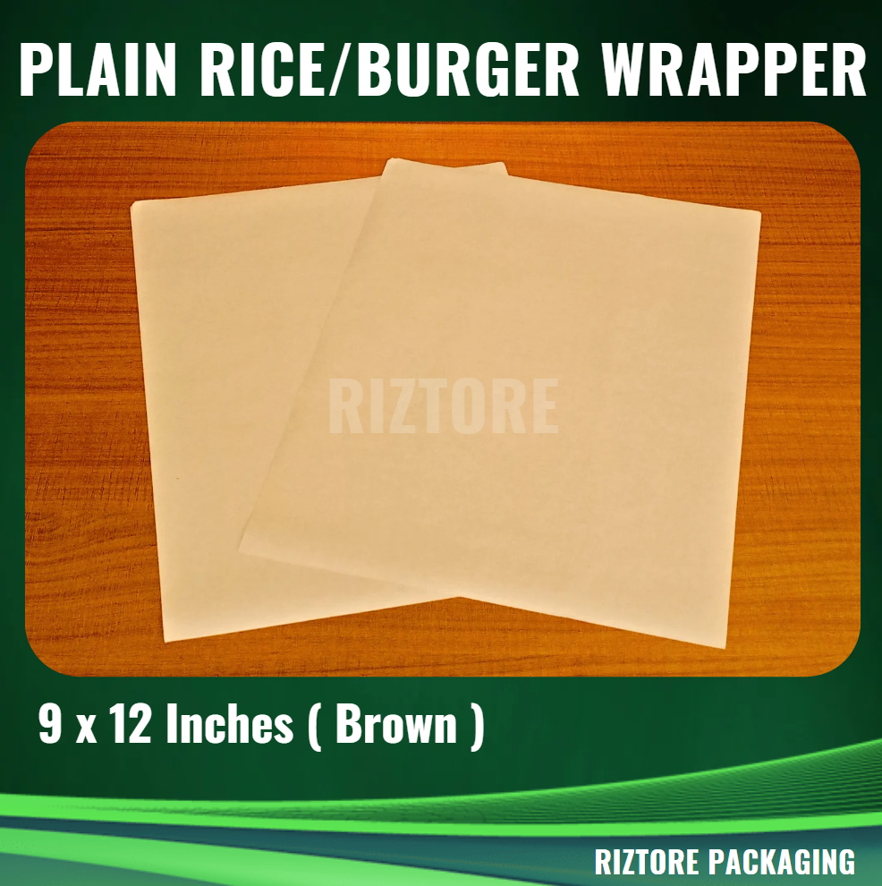 Greaseproof Kraft Paper (Rice Wrapper / Burger Wrapper / Food Liner)