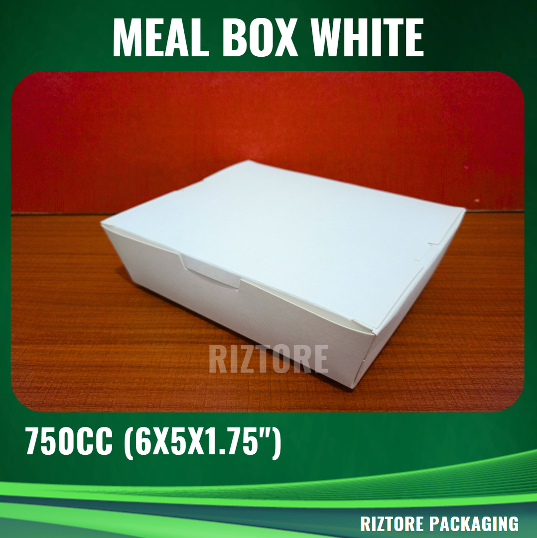 Meal Box White 750cc, 1300cc and 1500cc