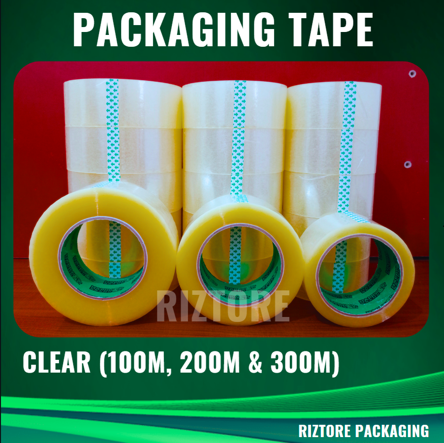 Packaging Tape Clear 100m, 200m, 300m