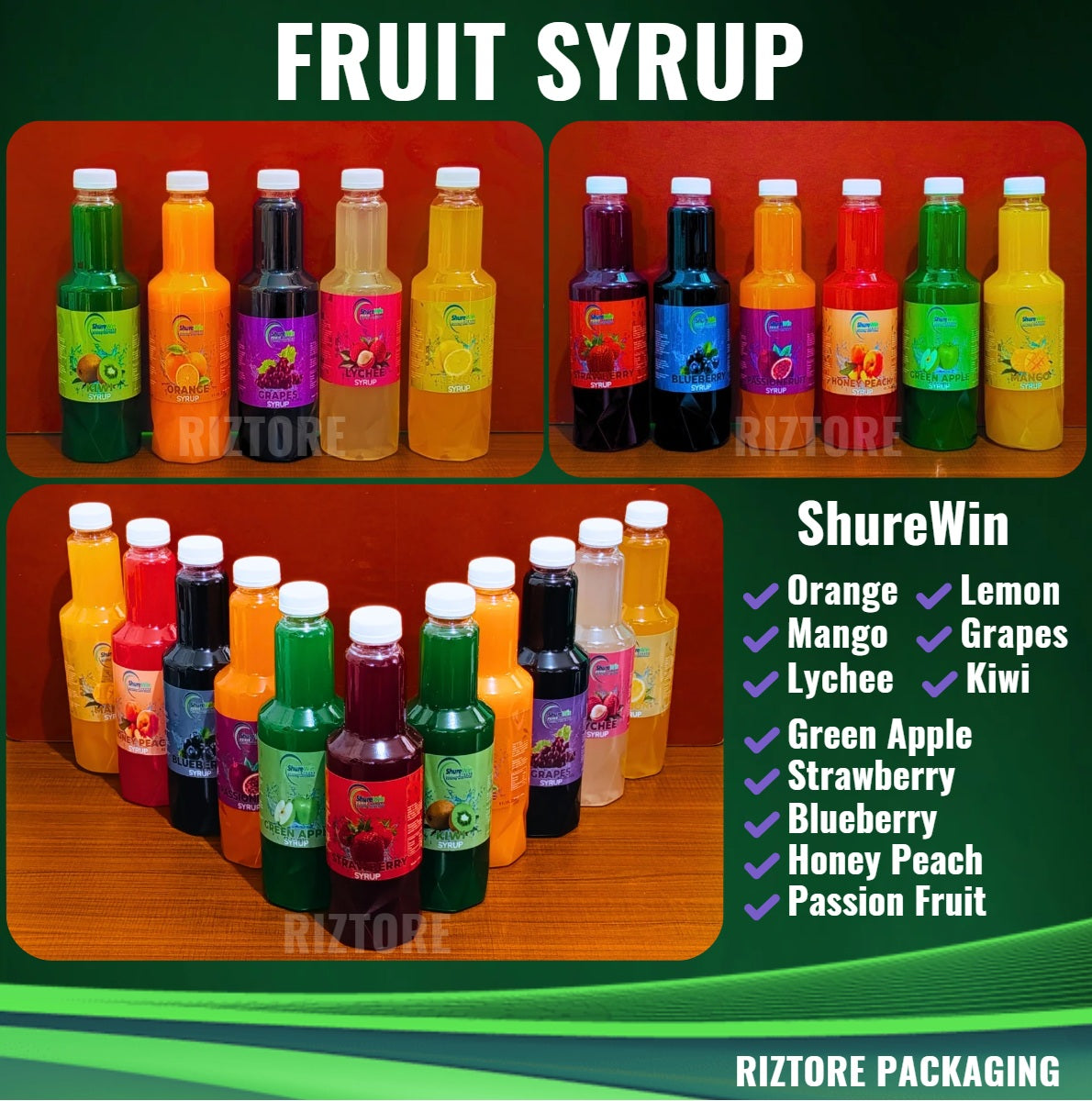 ShureWin Fruit Syrup
