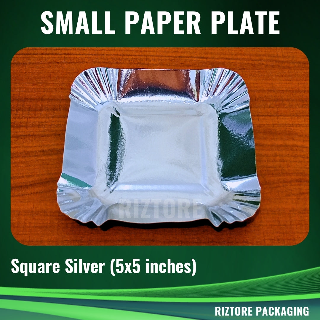 Small Paper Plate (Silver)