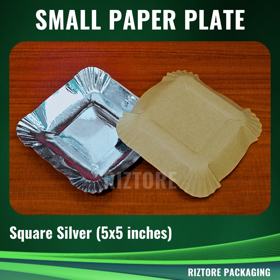 Small Paper Plate (Silver)