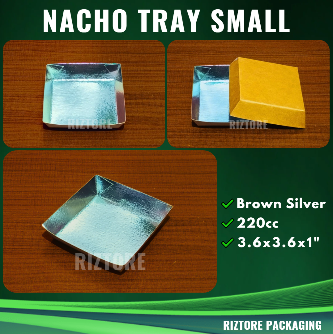 Nacho Tray/Inner Tray White and Silver