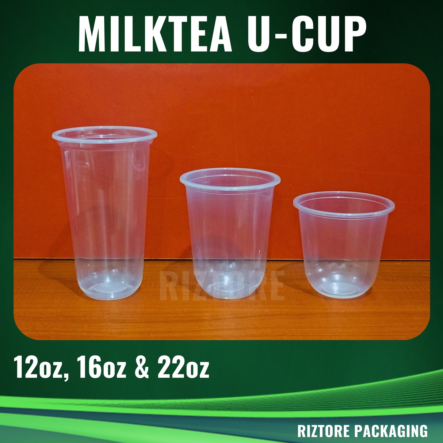 Milktea Cup (U-Cup) 100 pcs