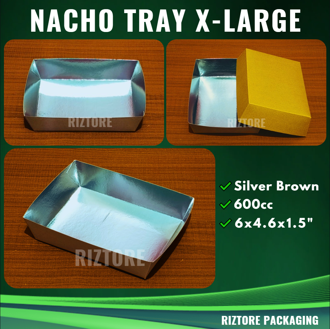 Nacho Tray/Inner Tray White and Silver