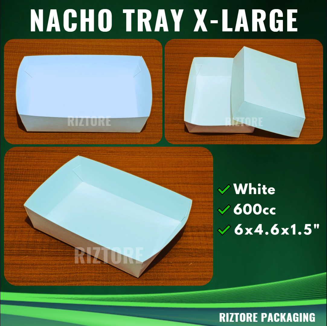 Nacho Tray/Inner Tray White and Silver