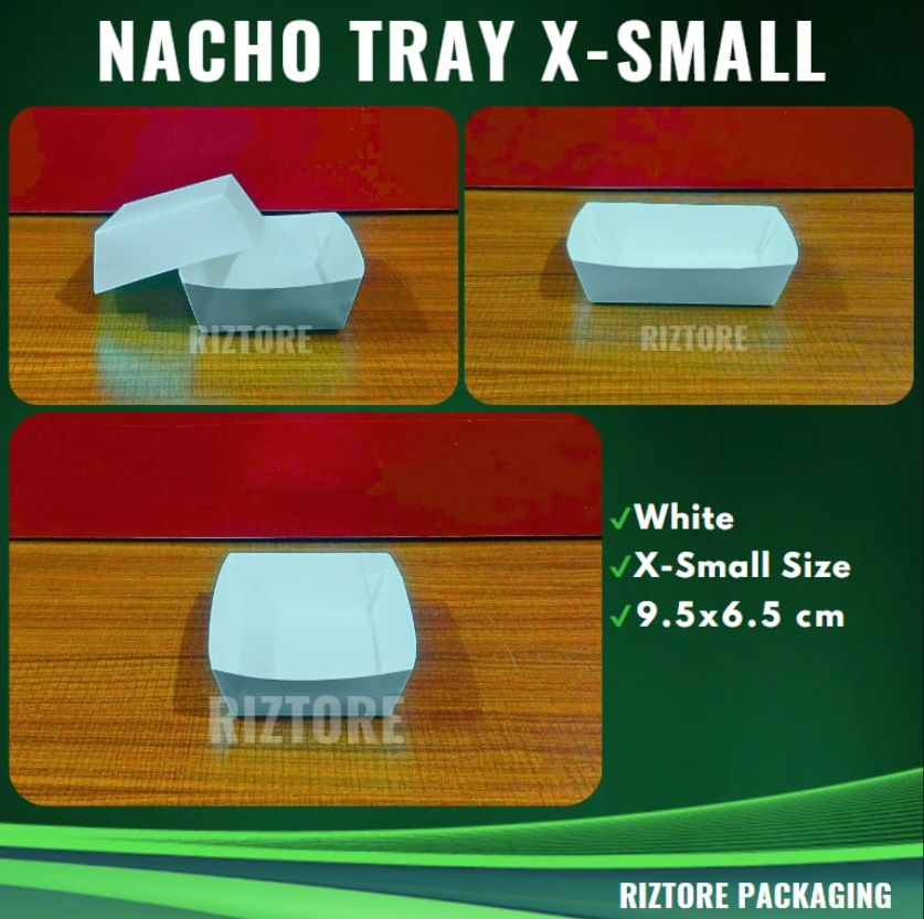 Nacho Tray/Inner Tray White and Silver