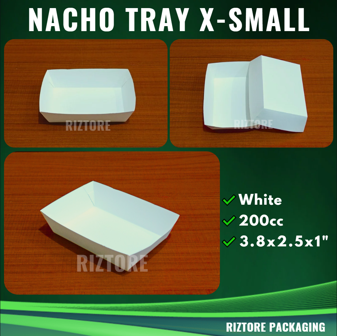 Nacho Tray/Inner Tray White and Silver