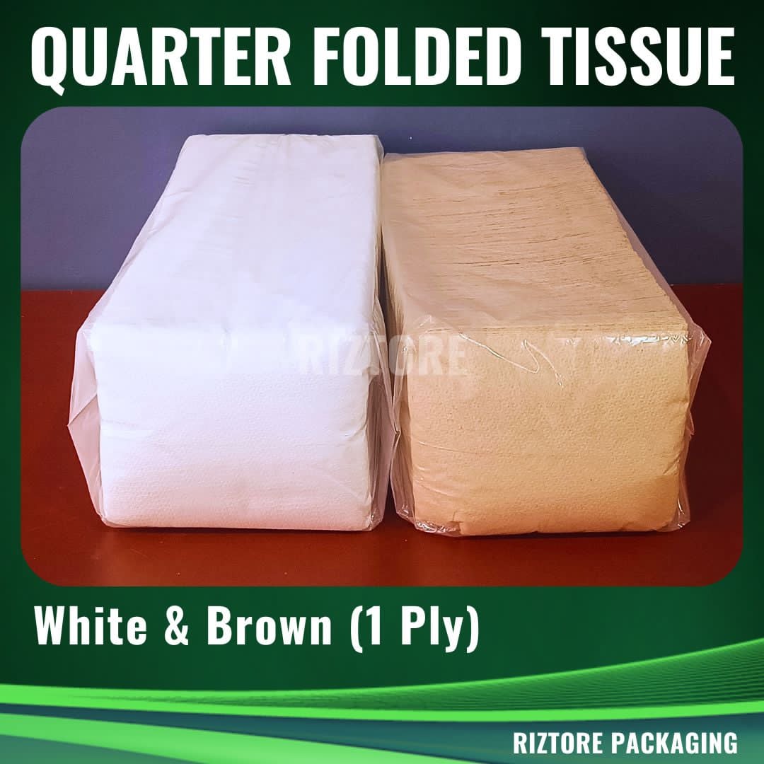 Quarter Folded Tissue Plain 350 1 Ply