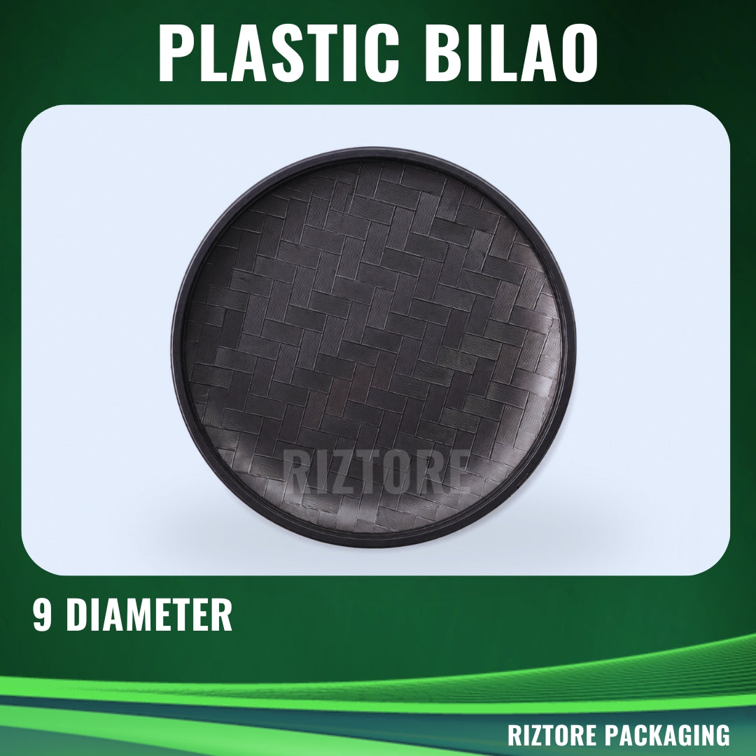 Black Bilao Plastic Tray